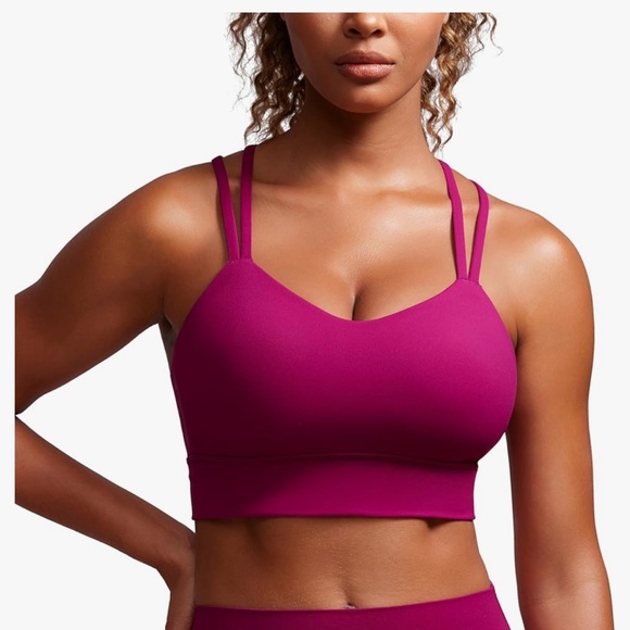 CRZ YOGA Womens Butterluxe Strappy Longline Sports Bra Size S - Picture 3 of 4